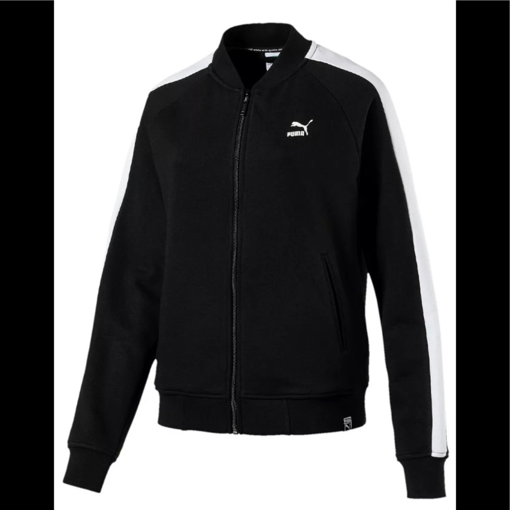 Puma classic logo T7 track jacket women’s small